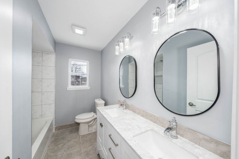 Double Vanity with Mirrors